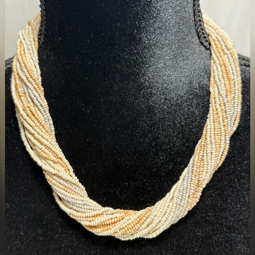 Vintage Twisted Bead Necklace - Picture 1 of 2